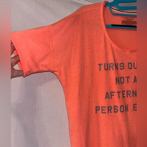 Victoria's Secret Coral Graphic Tee - Picture 6 of 9